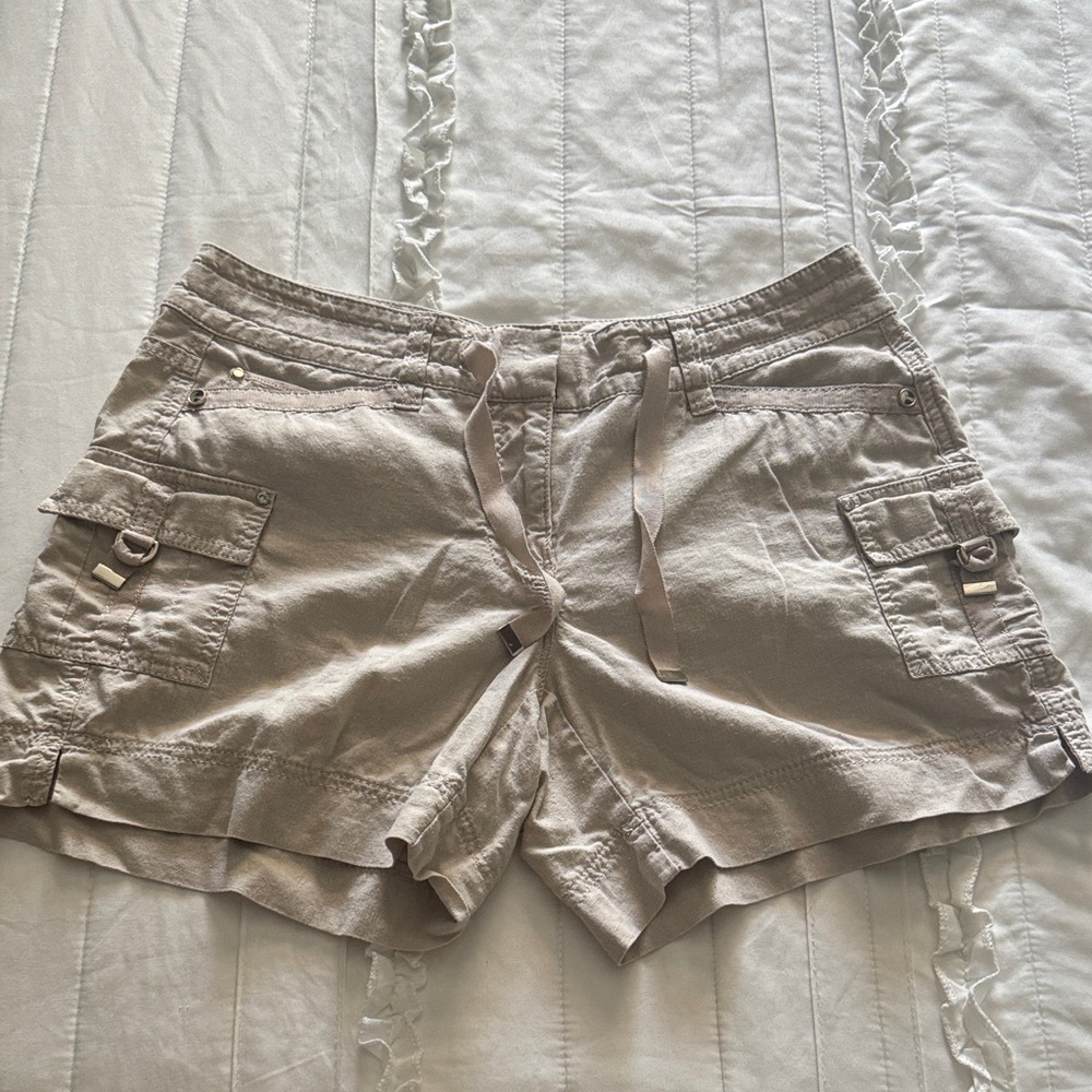White House Black Market Tan Cargo Shorts